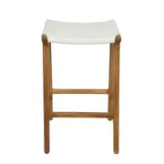 [Florabelle Living] Axel Leather Barstool White