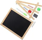 Veemoon 1Set Double Sided Chalk Board for Erasable Writing Board with Freestanding Design Compact and Lightweight Magnetic Drawing Pad for Creative Expression and Imagination