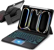 zolyet Keyboard + Case for a Pro11 10.2/10.9/11 inch Separate Keyboard Case Black Backlit TP-5010