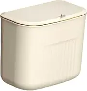 ＫＬＫＣＭＳ Wall Mount Trash Bin Dirty Clothes Case Space Saving with Cover Detachable Garbage Can Waste Bin for Bathroom Kitchen Toilet, Small