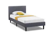 FRAZIER Dark Grey Single Bed
