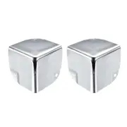 Metal Box Corner Protectors Box Edge Guard Protector 50x50x50mm Silver Tone 2pcs
