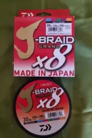 J-Braid Grand x8 30lb 300 metre Multi Colour Braid BRAND NEW .FREE POSTAGE