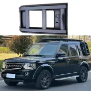 Liftable Ladder Roof Rack Access Fit For Land Rover Discover LR4 2010-2016 Black