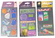 3 New Scrapbook Stickers Sticko Basketball Freshman School Sports Photo Crafts