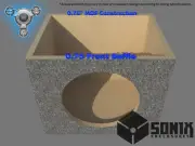 STAGE 1 - SEALED SUBWOOFER MDF ENCLOSURE FOR DIGITAL DESIGN 3012 SUB BOX