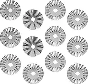 BETIMFAN Cutter Blades Portable Wave Rotary Blades Convenient Cutter Replacement Blades Versatile Crochet Edge Rotary Cutter Blades Solid Replacement Blade for Sewing Arts(silver)