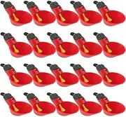 20 Packs Automatic Chicken Water Dispenser, Poultry Drinking Watering Cups for Chicken, Farm and Ranch Automated Chicken Waterers for DIY Poultry Quail Duck Chicken Bird Drinker