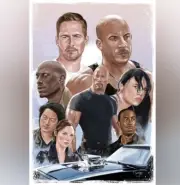 The Fast & Furious DIY Full Round Drill 30x40cm Diamond Painting