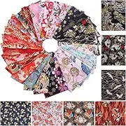 30Pcs Cotton Fabric Bundle, 8 x 10 Inch Soft and Comfortable Quilting Fabric, Printed Cotton Wrapping Cloth, Quilting Fabric Bundles for DIY Crafts Handmade Projects Sewing