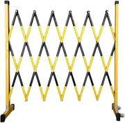 Industrial Expandable Metal Barriers,Retractable Traffic Fence 3.9 Feet High,Portable Pet Fence Gate for Maintenance and Construction Work and Traffic Control (Size : H120CM+L350cm/11.4ft)