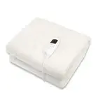 NNEDPE Heated Electric Blanket Fitted Fleece Underlay Throw Single
