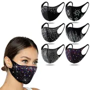 Rhinestone Face Mask Holiday Bling Face Masks Fashion Mask