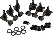 CIMAXIC Replacement Tuning Keys for Electric Guitar 6pcs Sealed Tuning Pegs Machine Heads 3l3r Left/right Set Ferrules Screws for Guitar