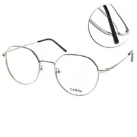 在飛比找momo購物網優惠-【CARIN】光學眼鏡 經典圓框款 NewJeans代言(銀