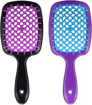 Boperzi Detangling Hair Brush, 2Pcs Wet Brush Paddle Detangler Hair Brushes,Glide Through Tangles With Ease For All Hair Types - For Women, Men
