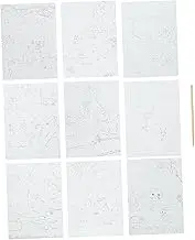 LOPUNER 1 Set Cartoon Scratch Painting Papers for DIY Graffiti Kit with Pen Safe Fun for Creative Activities Parent Interaction