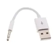 10pcs 3.5mm AUX Audio Plug Jack to USB 2.0 Male Charge Cable Adapter Cord for Car iPod MP3 Audio Cable Data Cable 10CM