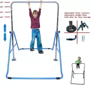 Jungle Kids Monkey Horizontal Bar Kip Playground Training Play Bars BLUE NEW