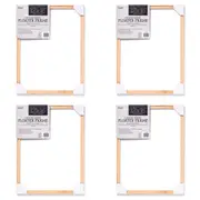 4x Jasart Canvas Panel 12x16" Wood Floater Painting Art Frame Rectangle Natural