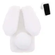 Phone Case for Samsung Galaxy A04 4g Cute Plush Bunny Plush Toy Ball Protective Case