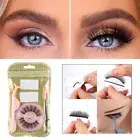 Adhesive Strip Glue-free False Eyelashes Natural Long Lashes Extension Reusable*