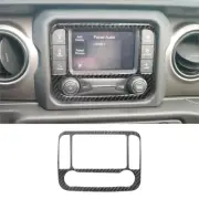 Carbon Fiber 5-inch Navigation System Cover Trim For Jeep Wrangler JL Gladiator (for: Jeep)