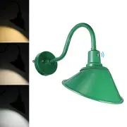 3CCT Dusk-to-Dawn Gooseneck Barn Light, 21W 3300lm, IP65 Long Arm Wall Light