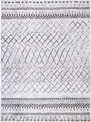 Alma Scandi Modern Silver Rug
