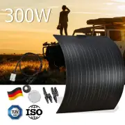 300W 12V Flexible Solar Panel Kit Mono Caravan Camping Portable Battery Charging