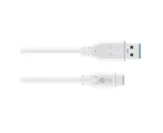Goobay 1m USB-C to USB A 3.0 Male Cable Cord Connector For Smartphones White