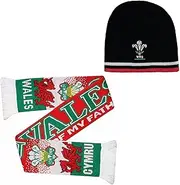 Official Wales Rugby Beanie Hat - Welsh Rugby Hat - Unisex Winter Hat