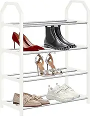 Shoe Storage Shelf - Shoe Organizer Storage | Vertical Standing Racks, Sturdy Space Saving Organizer for Home, Indoor Closet, Hallway