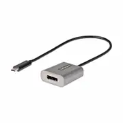 StarTech CDP2DPEC USB-C to DisplayPort Adapter - 8K/4K 60Hz USB-C to DisplayPort 1.4 Adapter Dongle - USB Type-C to DP Monitor Video Converter - Works w/Thunderbolt 3 - w/12" Long Attached Cable