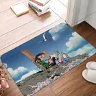 Gaston Lagaffe Kitchen Carpet Goof On Dock Flannel Mat Welcome Doormat Floor