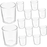 PRETYZOOM 12 Pack Mini Chalice Goblets Elegant Shot Glasses for Wine Tasting Craft Decorative Glasses Comfort Grip for Home Party