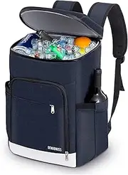 CULOTOL Camping Cooler Backpack 24 Cans, Soft Backpack Coolers Insulated Leak Proof Travel Cooler Bag Waterproof Lunch Picnic Beach Work Trip Thermal Bag Drink Beverage Beer Bag Cooler