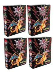 4 Official Pokémon TCG New Mini Portfolio/Card Binders Charizard . No Cards