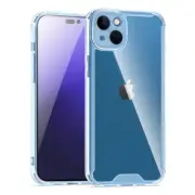 For iPhone 14 Bumper Case Protective Cover PC & TPU with Air-Guard Clear