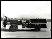 Vtg. Seagrave Fire Truck New Metal Sign: Waterville Fire Department