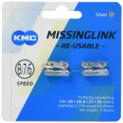 KMC CL573R-N Silver 6-8 speed missing link set of 2