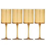 Ladelle Flynn Set of 4 Wine Glasses