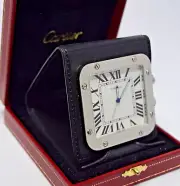*** Cartier New Santos Alarm Clock Just Unwrapped from safe Box and Booklet ***