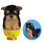 Hansa - Tea Cup Micro Yorkshire Terrier - Realistic Stuffed Plush Toy - 16cm