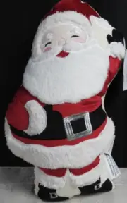16.5" Isaac Mizrahi SANTA Decorative Throw Pillow Christmas Large NEW