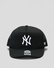 [Forty Seven] Forty Seven Women's Ny Yankees Trucker Cap in Black One Size Black