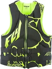 Fly Racing Unisex-Adult Neoprene Vest Black/Green XXX-Large