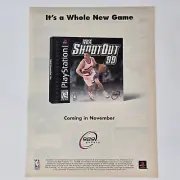 NBA ShootOut 99 PlayStation 1 PS1 Jason Kidd November Print Ad/Poster Promo Art