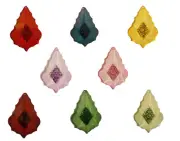 Set of 8 Assorted Color Large 2-3/8" Crystal Geode Acrylic Amulet Pendants Beads