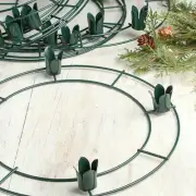 Bulk Case of 25 Green Metal 12" Candle Holder Advent Wreath Frames